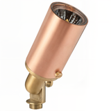 Raw copper directional bullet landscape light