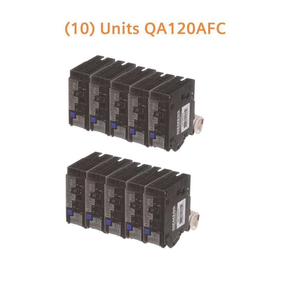 Siemens Combination AFCI Circuit Breaker 10-Pack, model BUNQAAFC1510, alternate product view 7