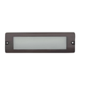 Brass Lensed Brick step light in Gun Metal