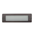 Brass Lensed Brick step light in Gun Metal