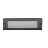 Brass Lensed Brick step light in Gun Metal