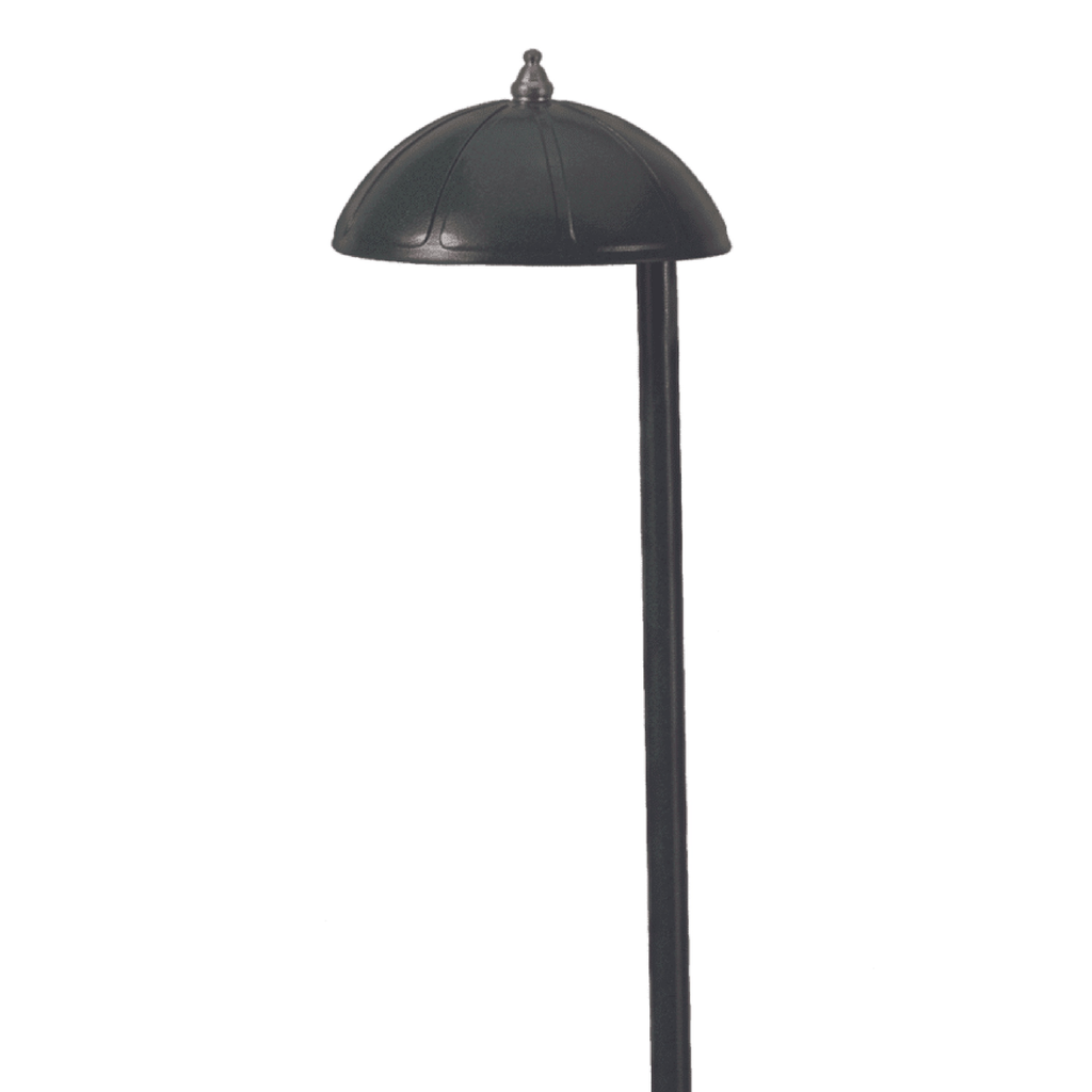 Close-up of 4.75 Inch Mini Dome Path Light in Black
