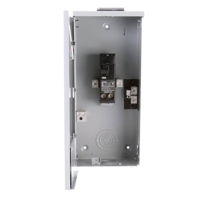 Siemens 200 Amp 2-Space 2-Circuit Main Breaker Outdoor Load Center, model W0202MB1200CU, product view