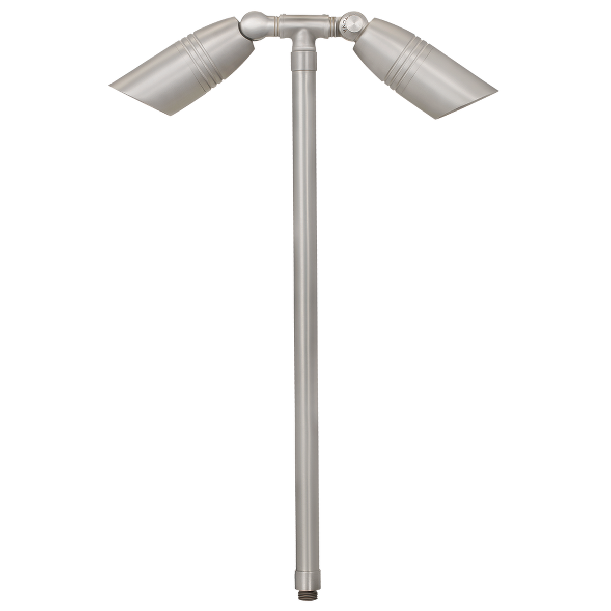 brass Convex Lens Twin Path Light in Silver Plated finish