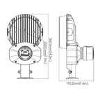 Dark Bronze LED Barn Light, 80W/64W/48W/32W, Dusk to Dawn Photocell, Selectable Wattage & CCT, 12000 Lumens