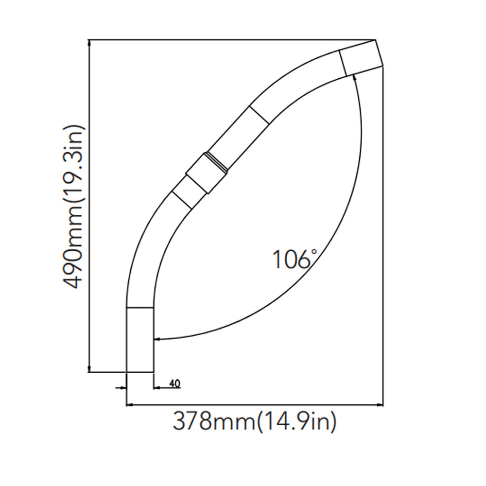Mounting Arm Kit for Dark Bronze LED Barn Light