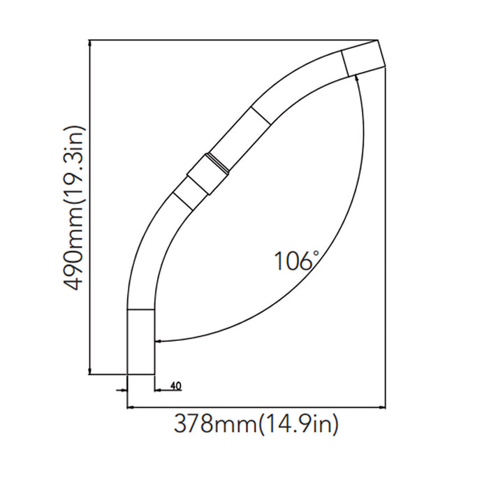 Mounting Arm Kit for Dark Bronze LED Barn Light