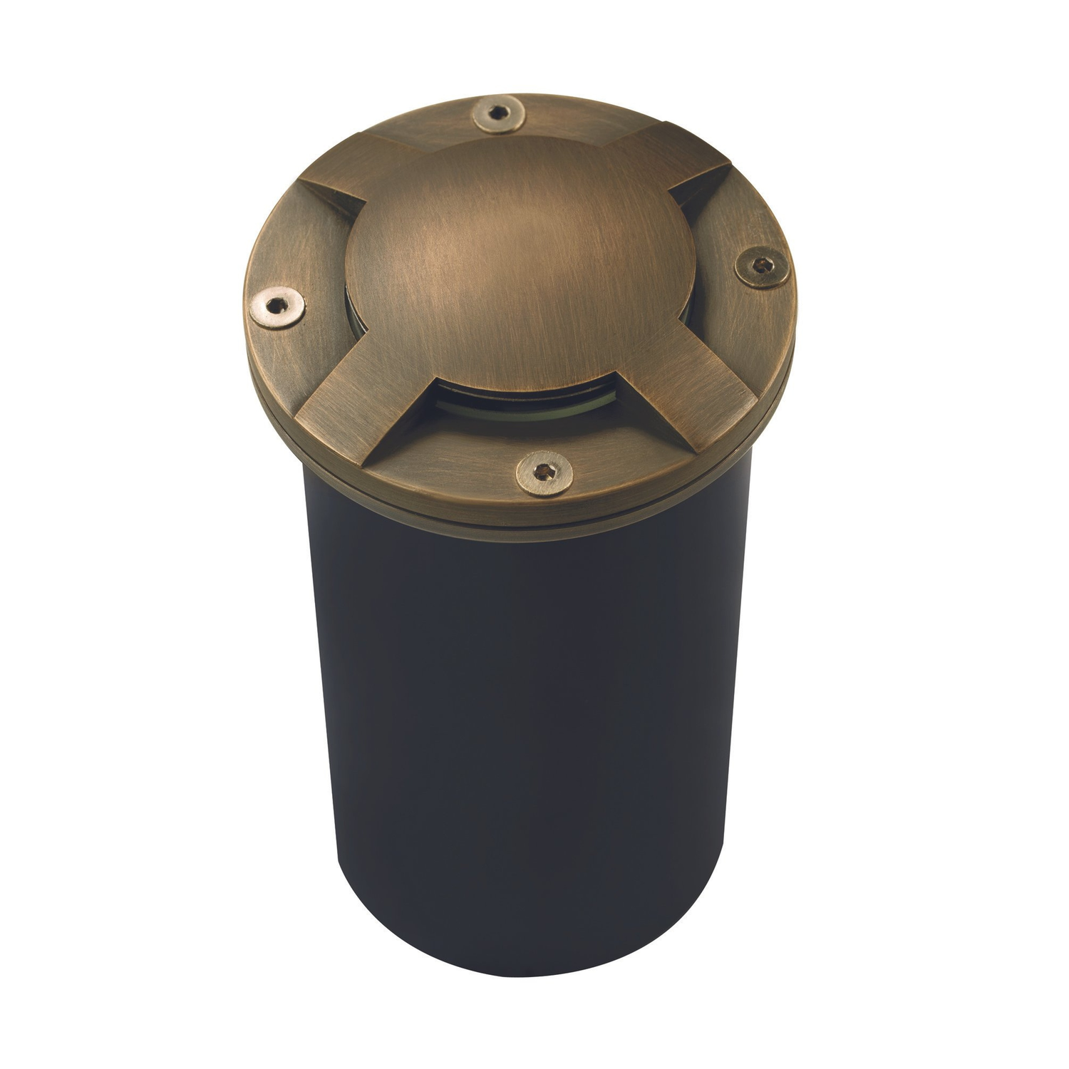 Antique bronze multi-aperture marker well light