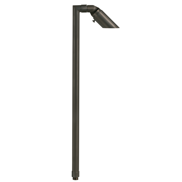 Brass Adjustable Single Head Path Light in Gun Metal, alternate product view