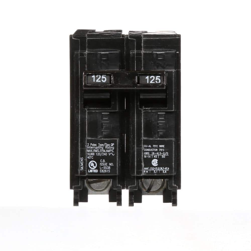 Siemens 30 Amp Double-Pole Type QP Circuit Breaker, model Q230U, product label detail, image 35