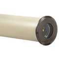 Gun metal lensed round well light