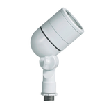 White lensed bullet landscape light, angled view