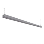 Silver architectural linear pendant alternate perspective