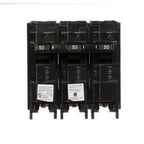 Siemens Type QPH Three-Pole 22kA Circuit Breaker, model Q350H, product label detail, image 1