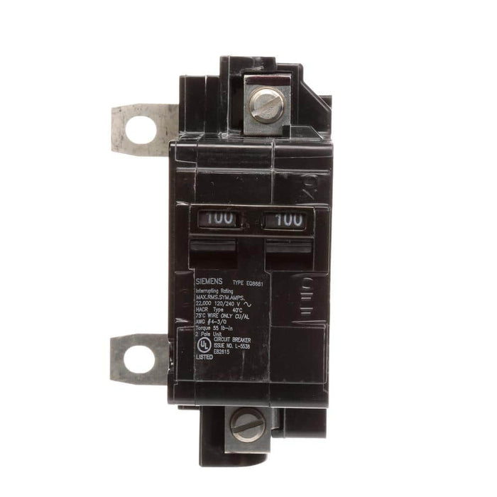 Siemens 100 Amp Main Breaker Conversion Kit, model MBK100A, product label detail, image 1