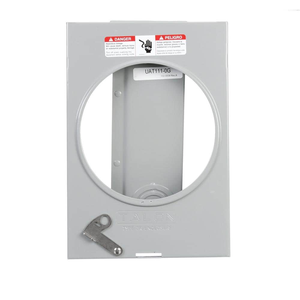 Siemens 135 Amp 4 Jaw Ringless Overhead/Underground Fed Meter Socket, model UAT111-0G, product label detail, image 2
