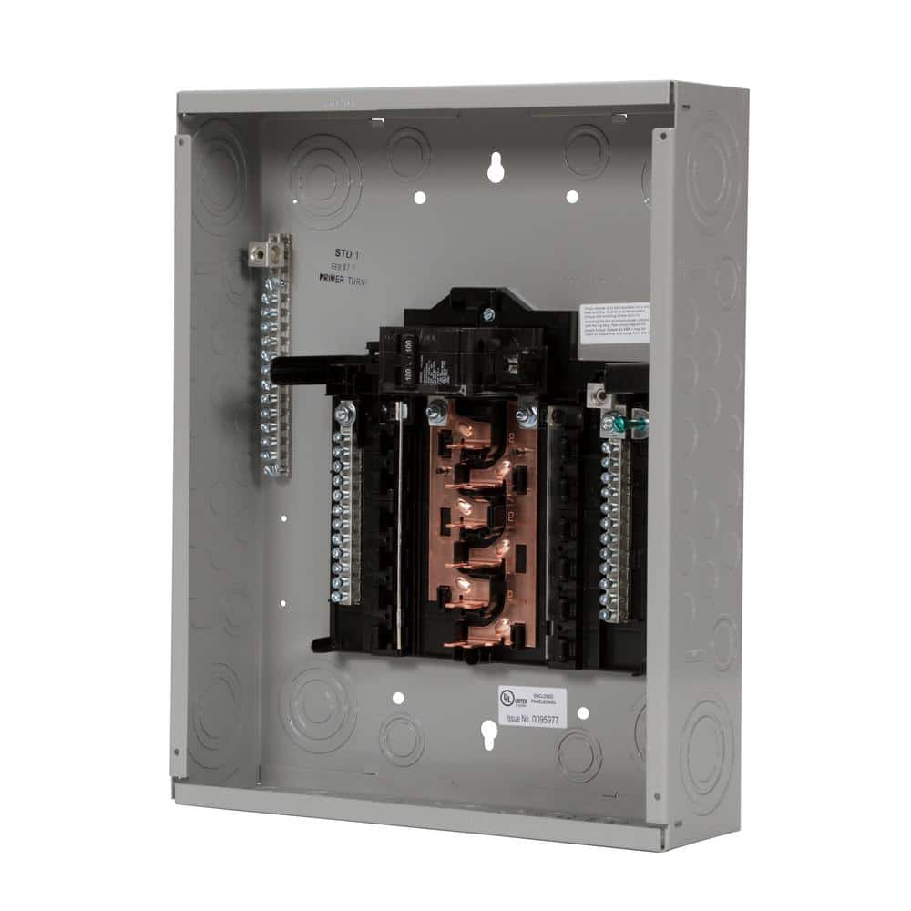 Siemens PN Series 100 Amp 12-Space 24-Circuit Main Breaker Plug-On Neutral Load Center Indoor with Copper Bus, model PN1224B1100C, alternate product view 2