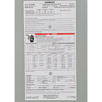 Siemens Heavy Duty 200 Amp 240-Volt 2-Pole Outdoor Fusible Safety Switch, model HF224NR, wiring diagram
