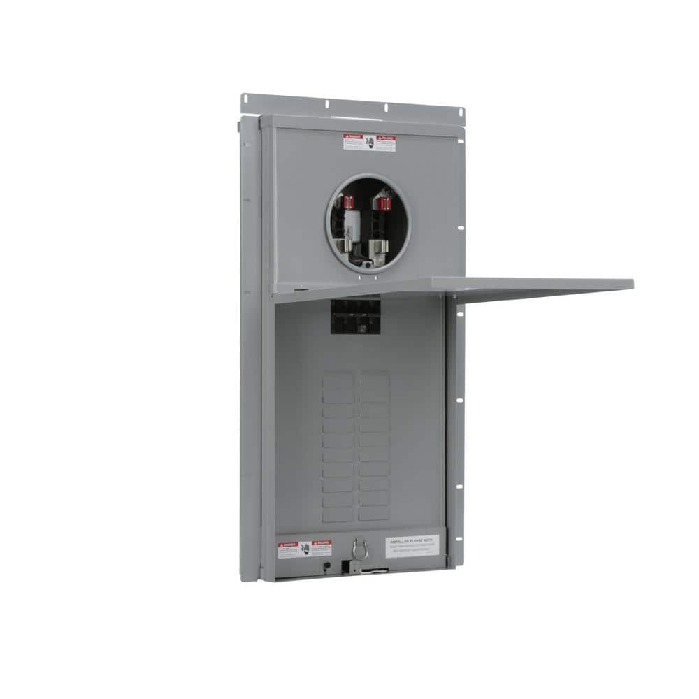 Siemens 200 Amp 20-Space 40-Circuit Overhead Flush Meter Combo Load Center, model MC2040B1200F, alternate product view 4