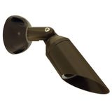 Bronze long-shroud bullet downlight with raised canopy