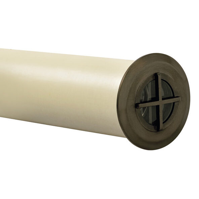 Gun metal cross-guard cylindrical-sleeve well light