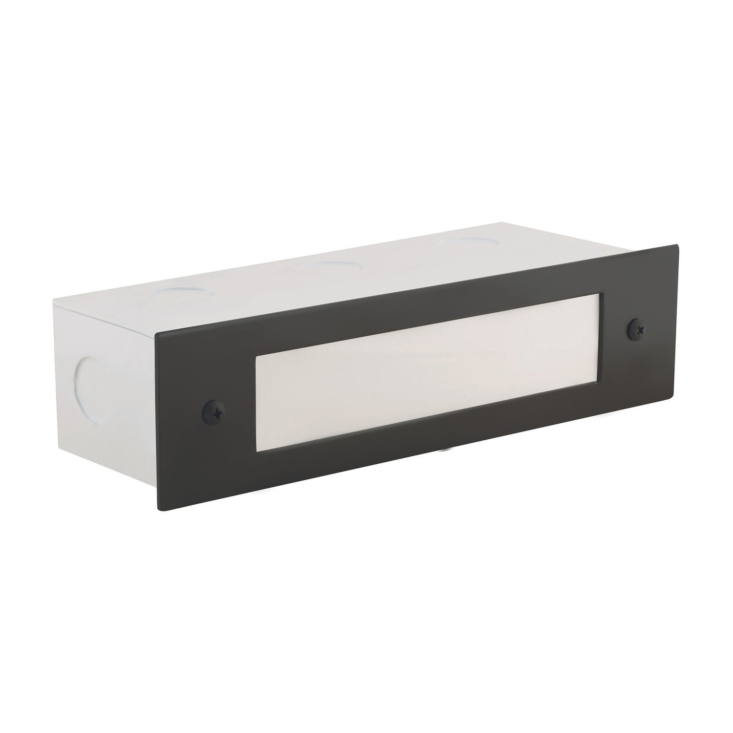 Lensed Brick step light in Black