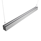 Silver architectural linear pendant upper-side perspective