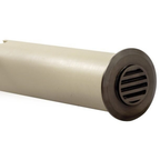 Gun metal louvered round well light, alternate view