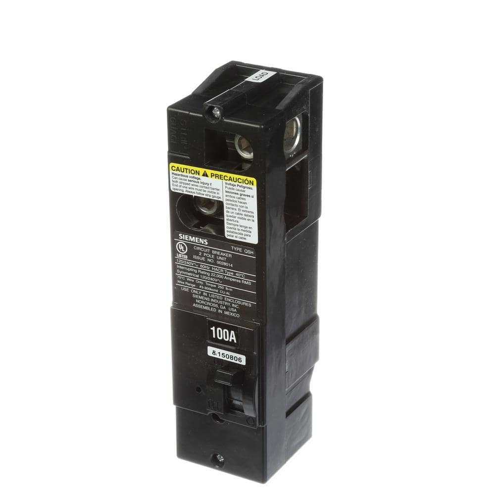 Siemens Type QS Multi-Family Main Breaker, model QS2200, product label detail, image 13