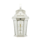 White wall lantern front view without illumination