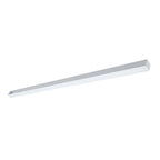 White architectural linear pendant diffuser-side view