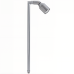 Hooded Stem Path Light in Silver Plated, close product view