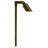 Slotted Single Head Path Light, 24 Inch Stem, Bronze, 15° Narrow Beam Angle, 270 Lumens