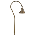 Full view of 5.5 Inch Tulip Bell Path Light in Antique Bronze