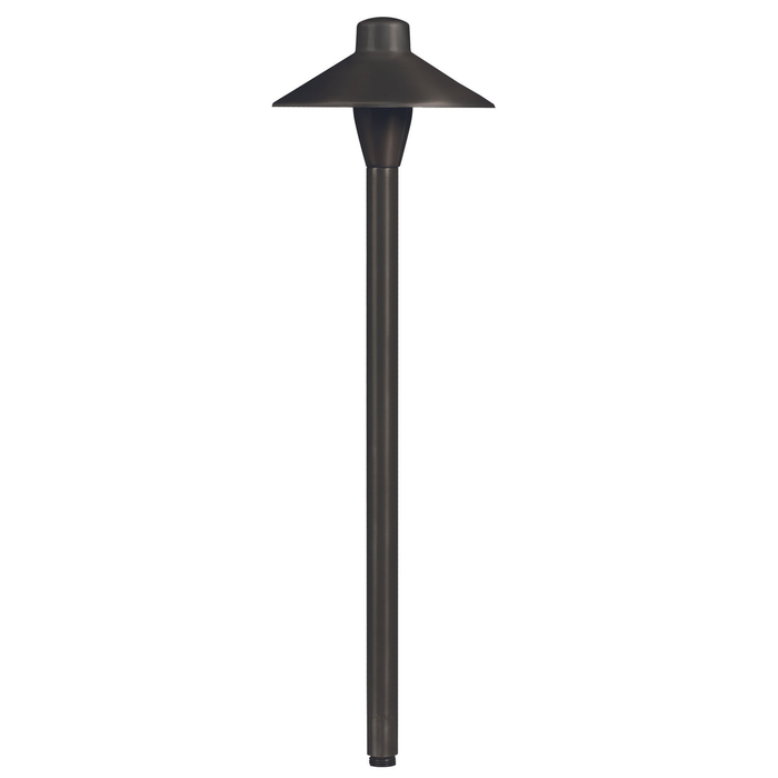 6.75 inch umbrella path light in gun metal