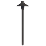 6.75 inch umbrella path light in gun metal