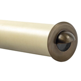 Brass half-moon recessed step light in Antique Bronze finish