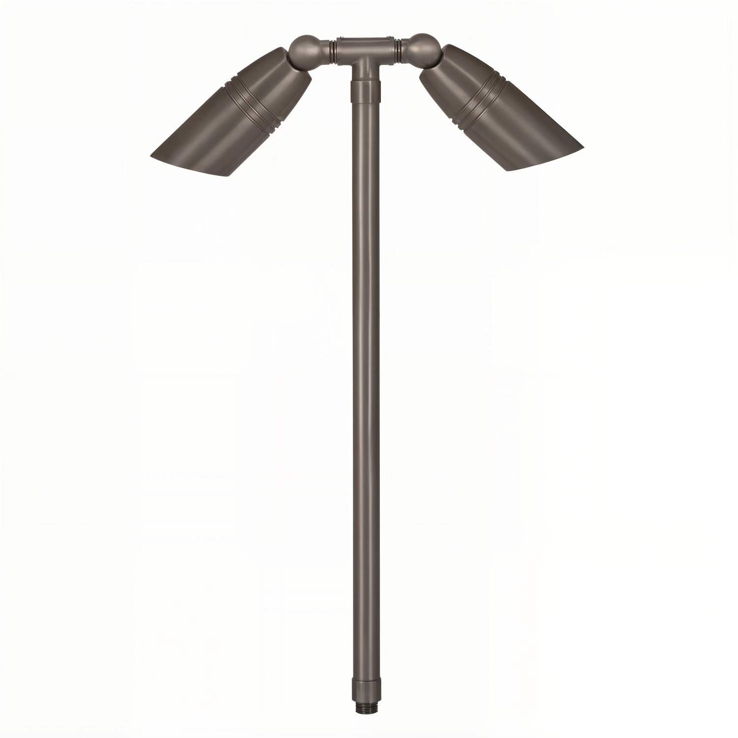 brass Convex Lens Twin Path Light in Gun Metal finish