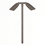 brass Convex Lens Twin Path Light in Gun Metal finish