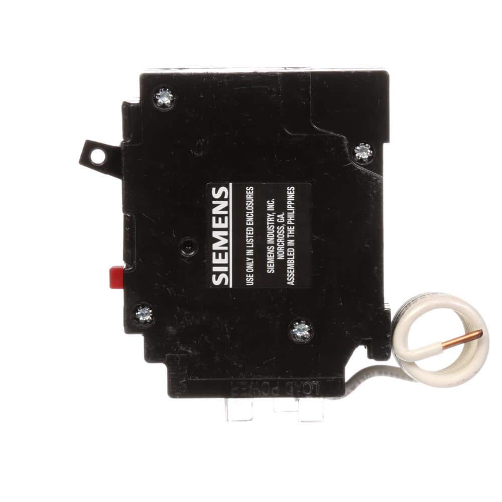 Siemens Type QE Single-Pole Ground Fault Equipment Protection Circuit Breaker, model QE120, alternate product view 4