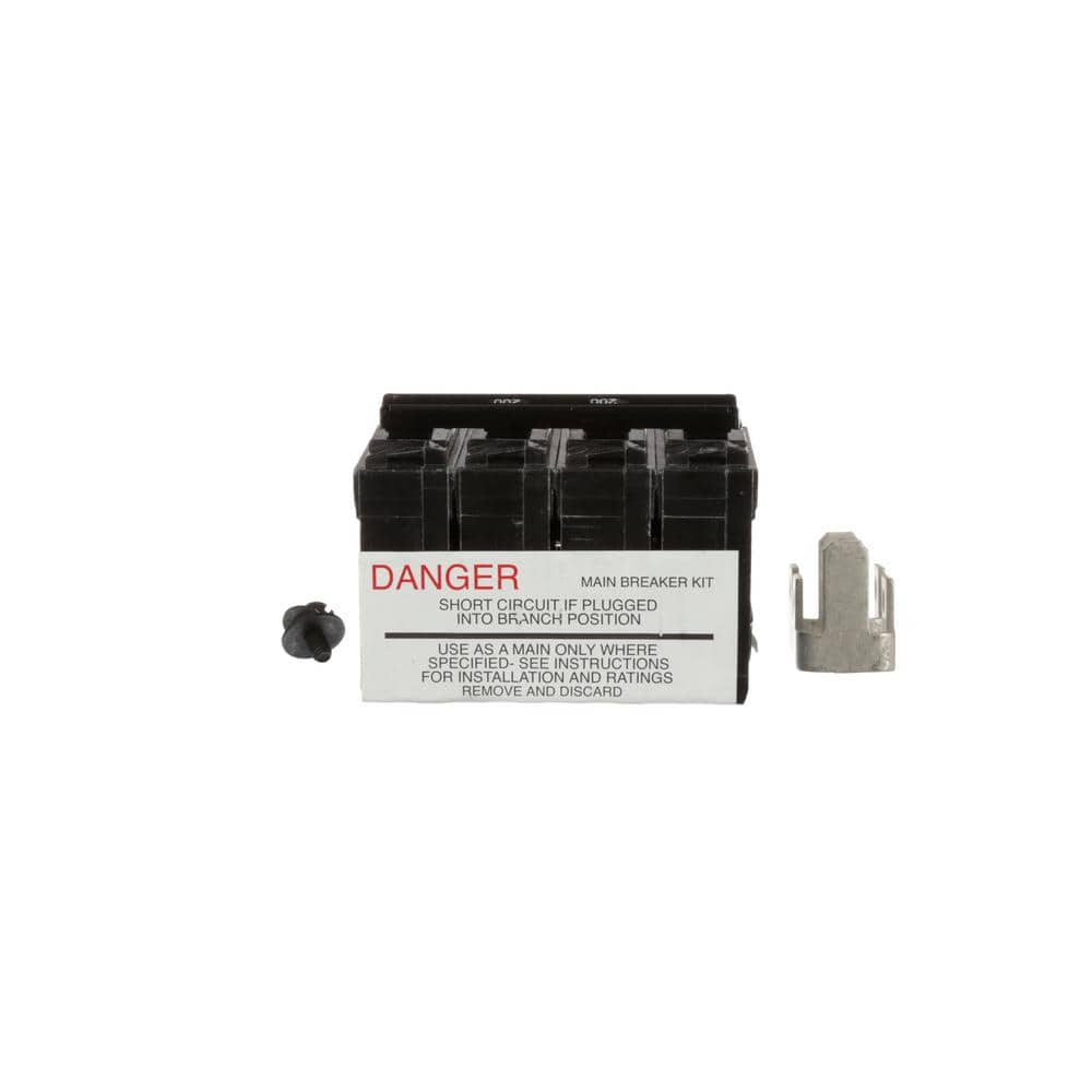 Siemens Double-Pole Main Breaker Converter, model MBK200, product label detail, image 9