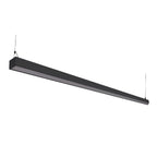 Black architectural linear pendant alternate perspective