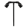16 Inch Span Twin Path Light in Black, close product view