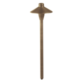 6.75 inch umbrella path light stem options in antique bronze