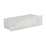 Lensed Brick step light in White