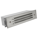 Brass 3-Louver Brick step light in Silver Plated