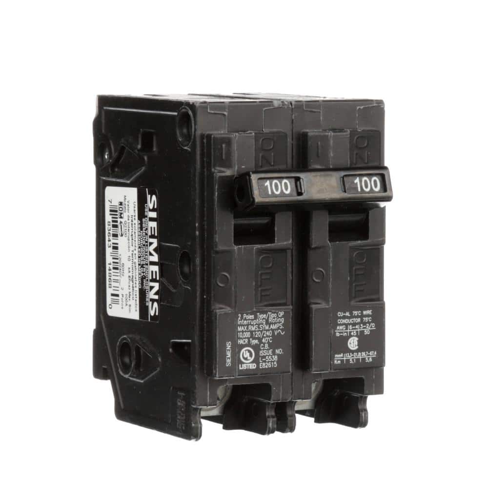 Siemens 30 Amp Double-Pole Type QP Circuit Breaker, model Q230U, product label detail, image 42