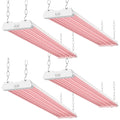SuncoGrow Full Spectrum LED Grow Light, 4ft, 80W, Linkable