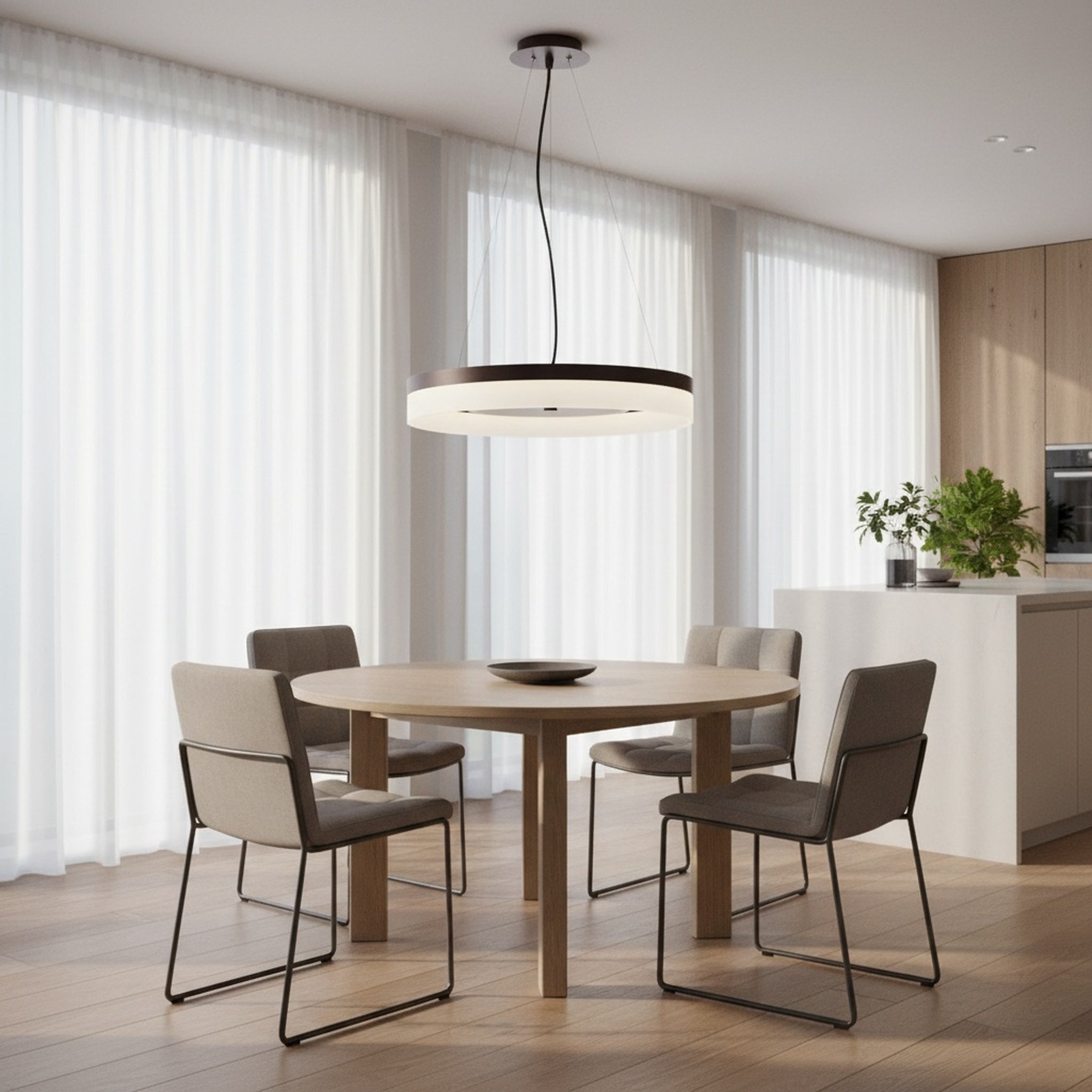 20 inch Oil Rubbed Bronze LED Pendant Light, C1120D-PD Series