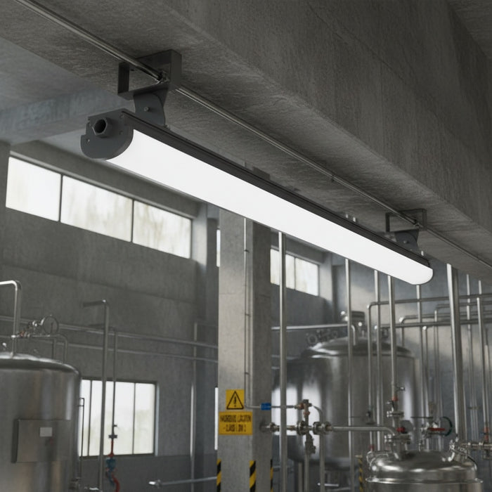 4ft Explosion Proof LED Linear Strip Light Fixture, 60W, Hazardous Locations, 8400 Lumens